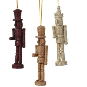 Eglutės žaisliukas Nutcracker, 13 cm, medis, 3 vnt.