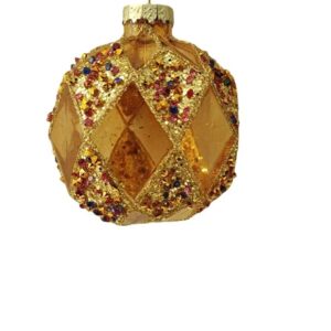 Eglutės žaisliukas Christmas Touch, 8 cm, stiklas