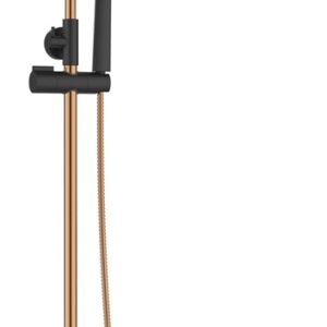 Dušo komplektas su maišytuvu Invena Starlight juoda/aukso