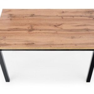 Stalas Cobalt, ąžuolo/juoda, 120 cm x 68 cm x 77 cm - Image 2