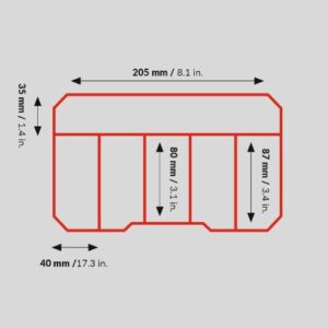 Smulkmenų lagaminėlis Qbrick 220 × 145 × 47 mm - Image 3