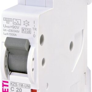 Srovės nuotėkio rėlė ETI KZS-1M-UNI, 2P, 20 A, 240 V, 30 mA