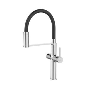 Praustuvo maišytuvas Invena Perisa, juodas/chromo - Image 2