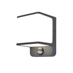 Lauko šviestuvas Lutec Doblo, 11W, LED, IP54, tamsiai pilka