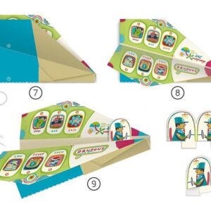 Popierinių figūrų gaminimo rinkinys Djeco Origami planes - Image 2