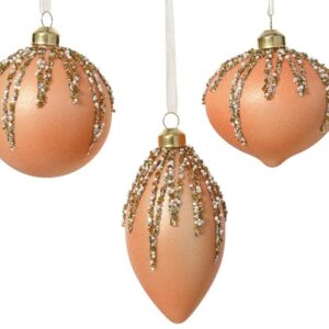 Eglutės žaisliukas Peach, 8 cm, stiklas