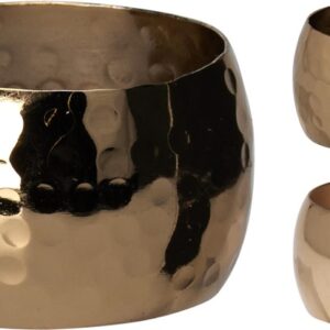 Servetėlių žiedai, aukso, 4 vnt. - Image 3