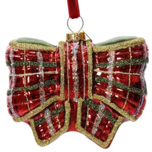 Eglutės žaisliukas Bow, 14.7 cm, stiklas