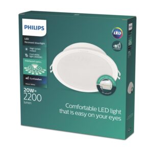 Įmontuojamas šviestuvas Philips Meson, 20W, 4000°K, LED - Image 2