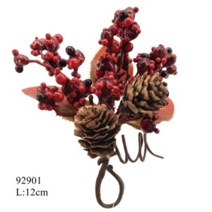 Dirbtinė šakelė Christmas Touch, raudona, 12 cm
