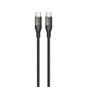 Dudao L22C USB-C - USB-C cable 120W 1m - pilkos spalvos