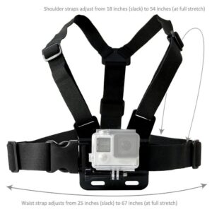 Adjustable harness for a sports camera with a rotating tripod and a phone stand - Image 5