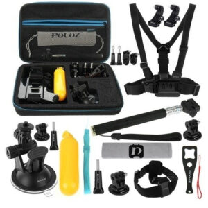 Puluz set of 20 accessories for sports cameras (including Osmo Action 5 Pro) PKT11