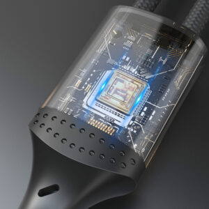 Dudao L3CL USB-C - Lightning 30W Braided Cable 1.2m - juodos spalvos - Image 5