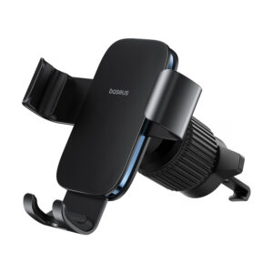 Baseus Metal Age 3 Car Phone Holder, Gravity, for Air Vent - juodos spalvos