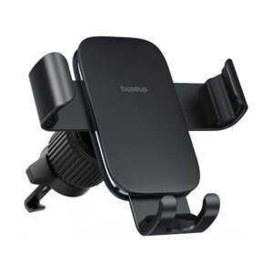 Baseus Metal Age 3 Car Phone Holder, Gravity, for Air Vent - juodos spalvos - Image 4