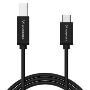 Wozinsky WKDDY1S USB-B - USB-C Cable 1m - juodos spalvos - Image 2