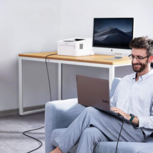 Wozinsky WKDDY1S USB-B - USB-C Cable 1m - juodos spalvos - Image 8