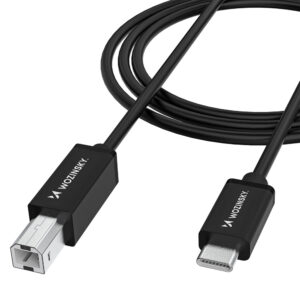Wozinsky WKDDY2S USB-B - USB-C Cable 2m - juodos spalvos