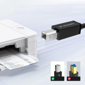 Wozinsky WKDDY2S USB-B - USB-C Cable 2m - juodos spalvos - Image 9