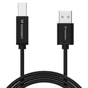 Wozinsky WKDDY3S USB-B - USB-A 480Mb/s Cable 2m - juodos spalvos - Image 2