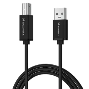 Wozinsky WKDDY3S USB-B - USB-A 480Mb/s Cable 2m - juodos spalvos - Image 4