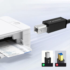 Wozinsky WKDDY3S USB-B - USB-A 480Mb/s Cable 2m - juodos spalvos - Image 9