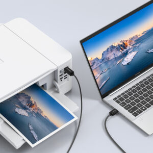 Wozinsky WKDDY4S USB-B - USB-A 480Mb/s Cable 1m - juodos spalvos - Image 6