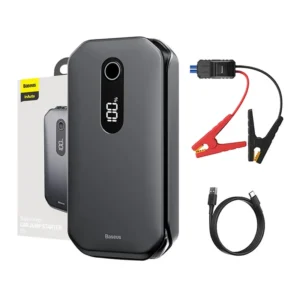 Baseus Super Energy Car Jump Starter 12000mAh, 1000A, USB juodos spalvos - Image 1