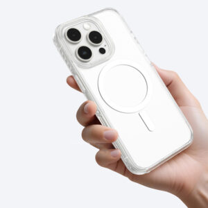 AmazingThing Titan Pro Mag dėklas su Magnetic Ring skirtas Apple iPhone 16 Pro - skaidrus - Image 6