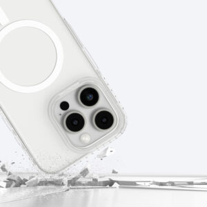 AmazingThing Titan Pro Mag dėklas su Magnetic Ring skirtas Apple iPhone 16 Pro - skaidrus - Image 9
