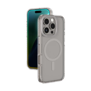 AmazingThing Titan Pro Mag dėklas su Magnetic Ring skirtas Apple iPhone 16 Pro - pilkos spalvos