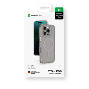 AmazingThing Titan Pro Mag dėklas su Magnetic Ring skirtas Apple iPhone 16 Pro - pilkos spalvos - Image 5