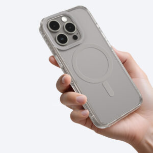 AmazingThing Titan Pro Mag dėklas su Magnetic Ring skirtas Apple iPhone 16 Pro - pilkos spalvos - Image 7