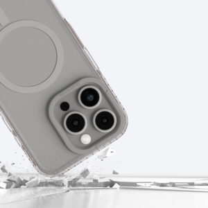 AmazingThing Titan Pro Mag dėklas su Magnetic Ring skirtas Apple iPhone 16 Pro - pilkos spalvos - Image 9