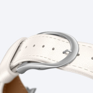 AmazingThing Class Band Leather Strap for Apple Watch 45 / 46 / 49 mm - Light Beige - Image 6