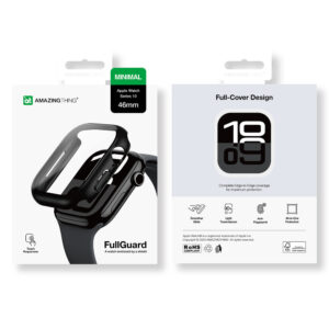 AmazingThing Radix Glass Case for Apple Watch 46mm – Black - Image 9