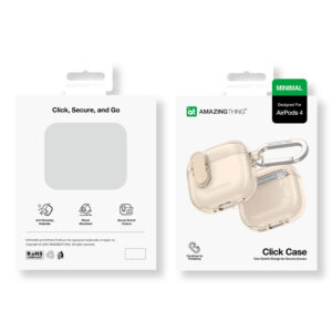 AmazingThing Minimal dėklas skirtas AirPods 4 – Desert - Image 5