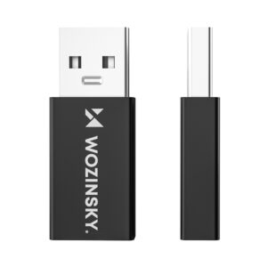 Wozinsky WAAC-01 USB-A - USB-C OTG Adapter - juodos spalvos - Image 4