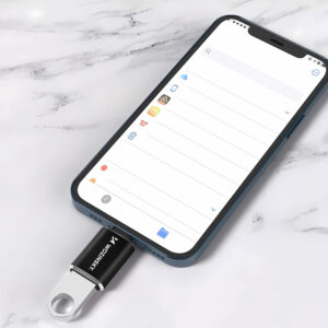 Wozinsky WALA-01 Lightning to USB-A OTG Adapter - juodos spalvos - Image 9