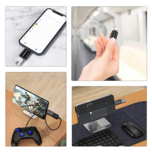 Wozinsky WALA-01 Lightning to USB-A OTG Adapter - juodos spalvos - Image 2