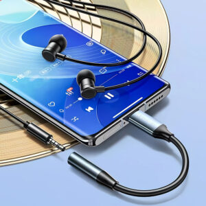 Wozinsky WACM-01 USB-C Adapter - 3.5mm Mini Jack - juodos spalvos - Image 9