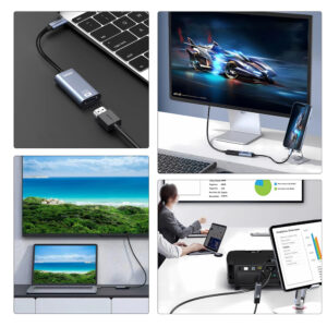 Wozinsky WACH-01 USB-C - HDMI 4K 60Hz Adapter - juodos spalvos - Image 5