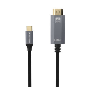 Wozinsky WCCH-01 USB-C - HDMI 4K 60Hz Cable 1.8m - juodos spalvos - Image 2