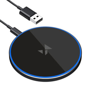 Wozinsky WLI-01Y 15W Qi Inductive Charger with USB-C Cable - juodos spalvos