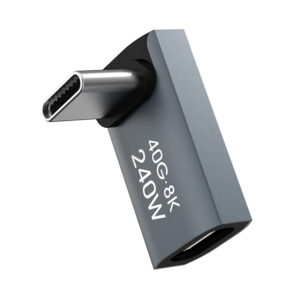 Wozinsky WPKF-01 USB-C - USB-C 40Gb/s 240W 8K OTG - pilkos spalvos - Image 2