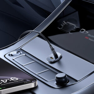 Baseus GoTrip 2 x USB-C 30W Car Charger - juodos spalvos - Image 7