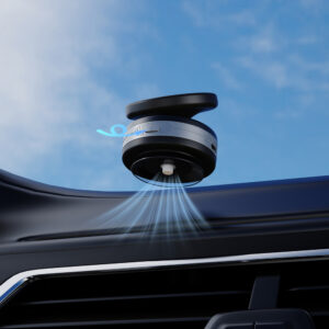 Automobilinis laikiklis Wozinsky WUSQ-01 su Qi įkrovikliu su MagSafe - juodos spalvos - Image 9