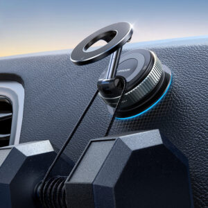 Joyroom JR-ZS501 Magnetic automobilinis laikiklis suderinamas su MagSafe skirtas Dashboard - Dark pilkos spalvos - Image 3