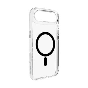 Puro Lite Mag TPU+PC dėklas Compatible su MagSafe skirtas Apple iPhone 17 Air - skaidrus su juodos spalvos Ring